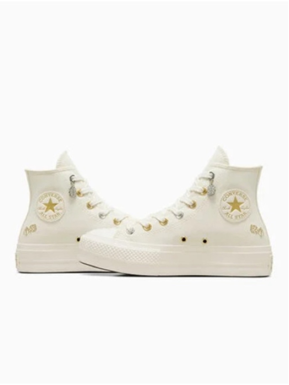 Converse Chuck Taylor All Star Lift Platform Luck Charms Hi Sneakers Sz 8 EUC